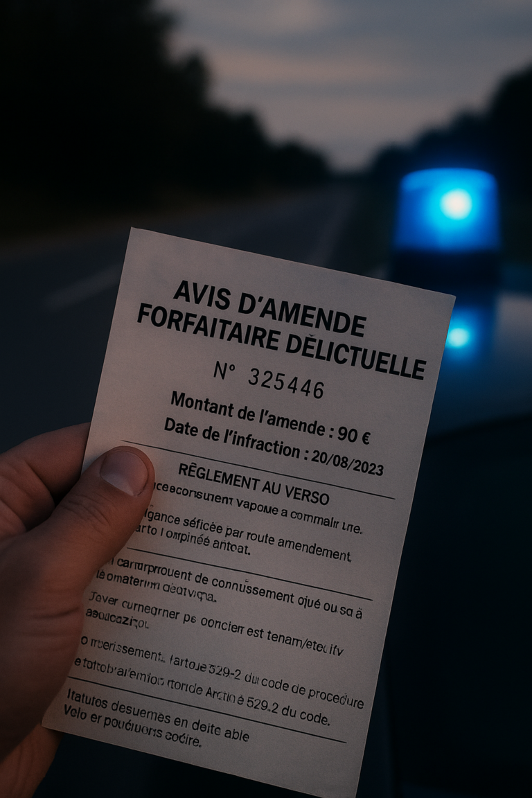 Amende conduite sans permis : montants 2026 et démarches