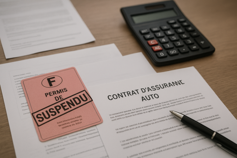 Assurance et suspension de permis : rester couvert et à quel prix