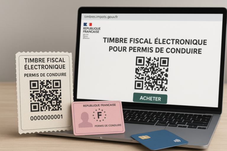 Prix du timbre fiscal pour refaire un permis perdu : 25€