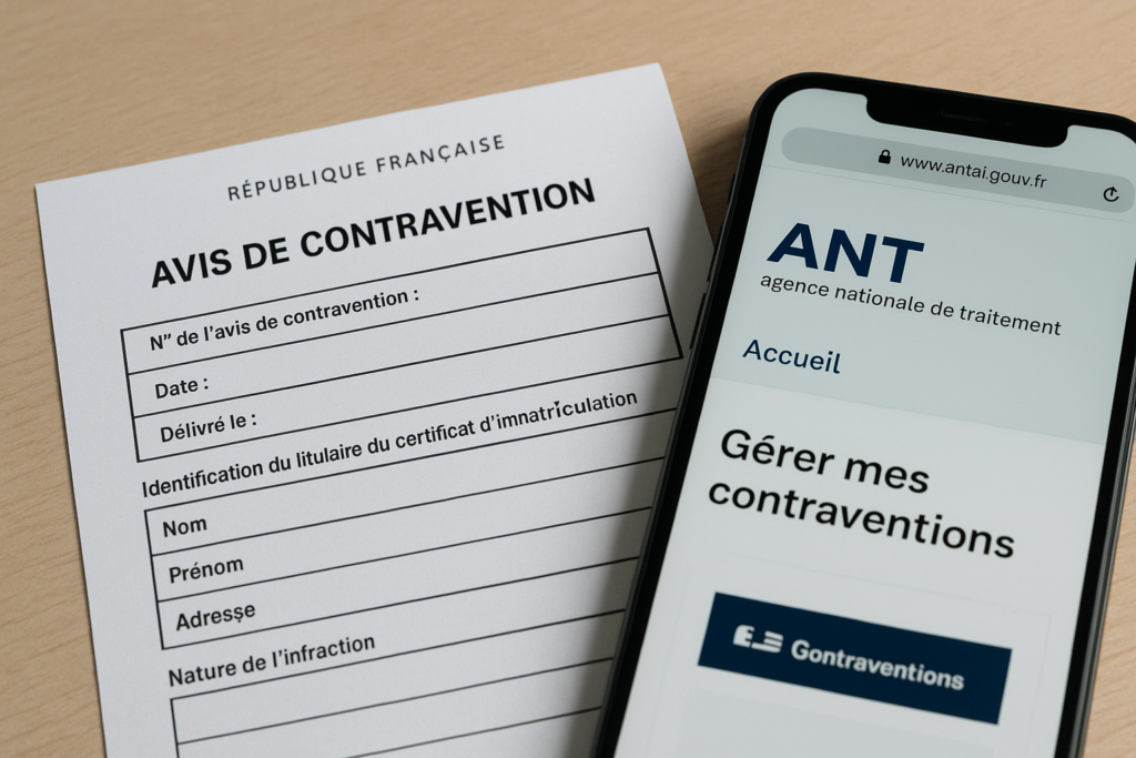 Désigner un conducteur sur un avis de contravention : procédure