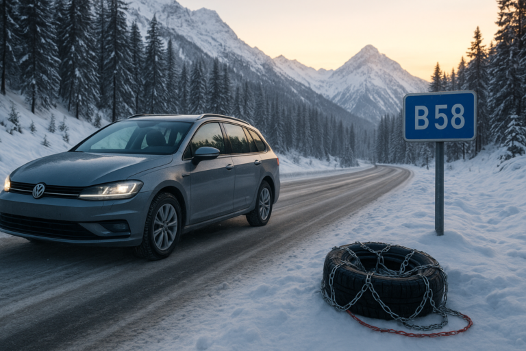 Équipement hiver voiture : obligations et sanctions